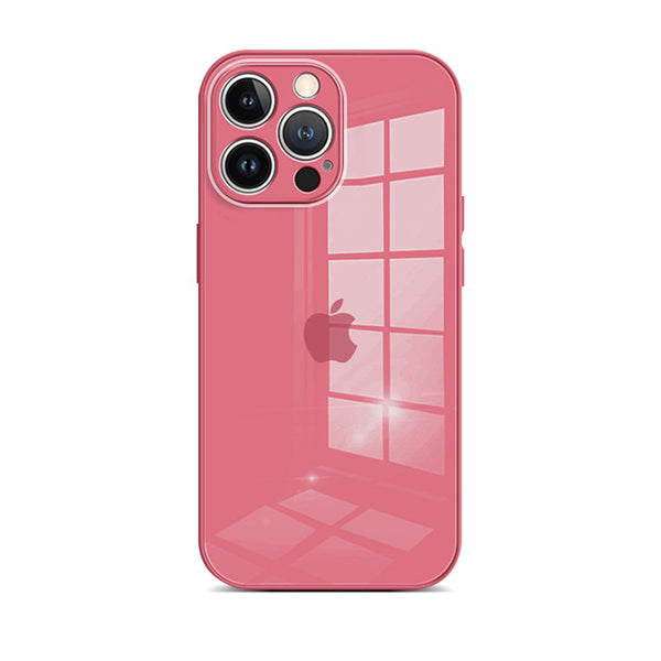 Camellia Red | Tempered Glass Phone Case