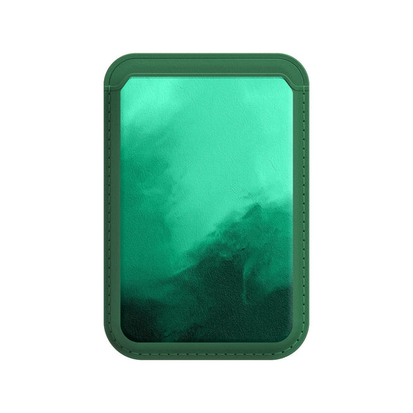 Midnight Green | Leather Wallet with MagSafe