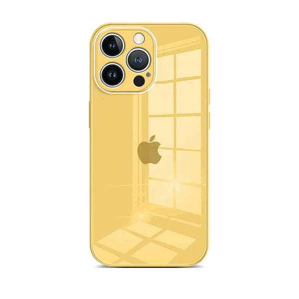 Yellow | Tempered Glass Phone Case