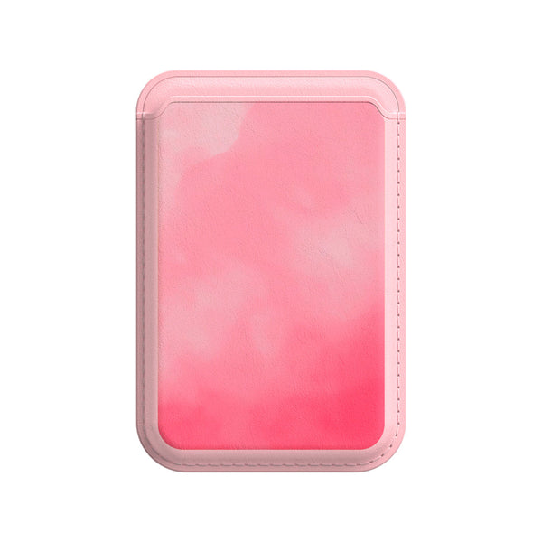 Pink Twilight | Leather Wallet with MagSafe