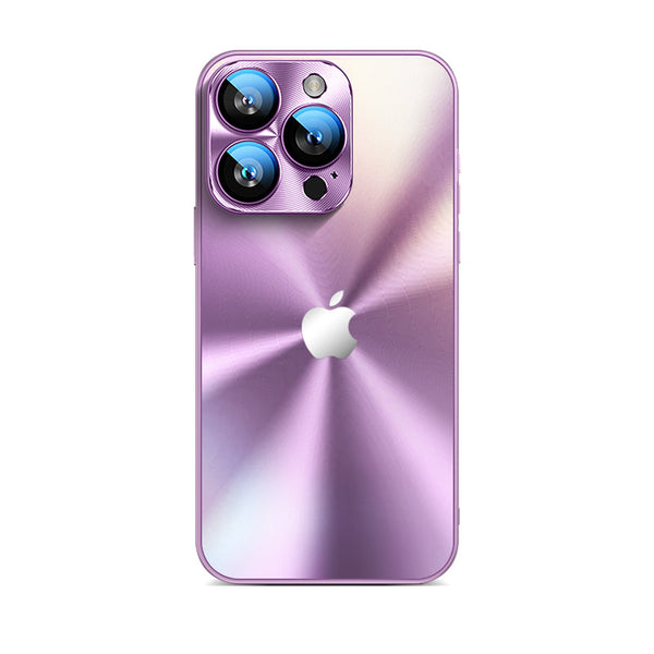 Grass Purple | iPhone Glare Metal Case