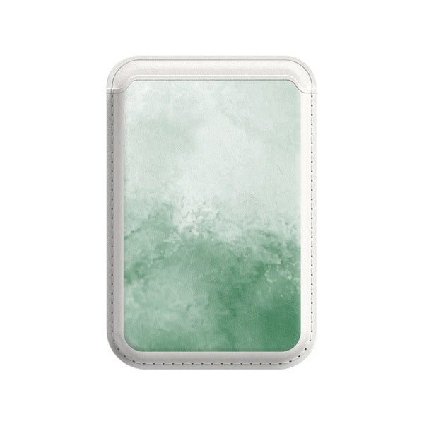 Hidden Mist Green | Leather Wallet with MagSafe