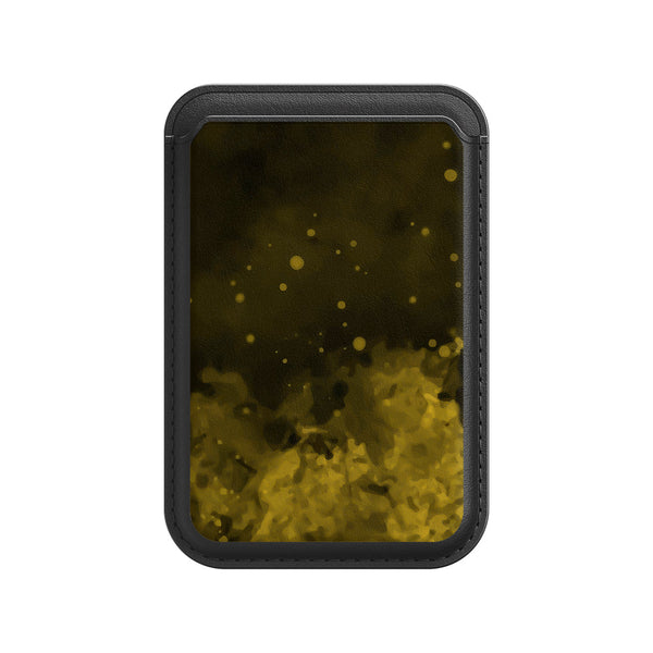 Black＆Yellow | Leather Wallet with MagSafe