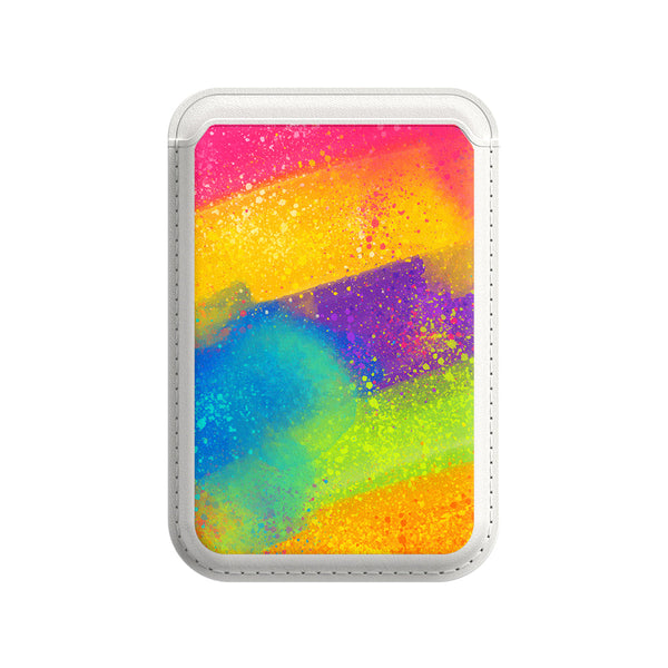 Rainbow Candy | Leather Wallet with MagSafe