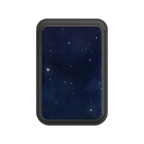 Star-Black | Leather Wallet with MagSafe