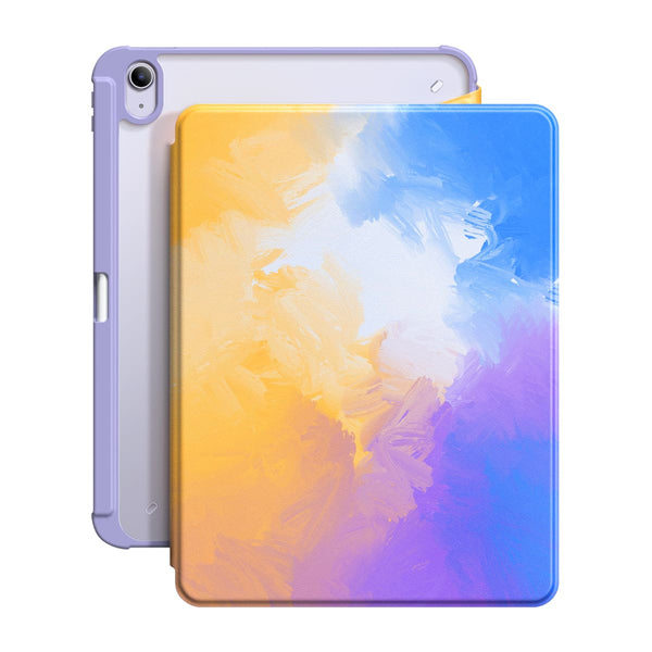 Lilac Yellow | iPad Series Snap 360° Stand Impact Resistant Case