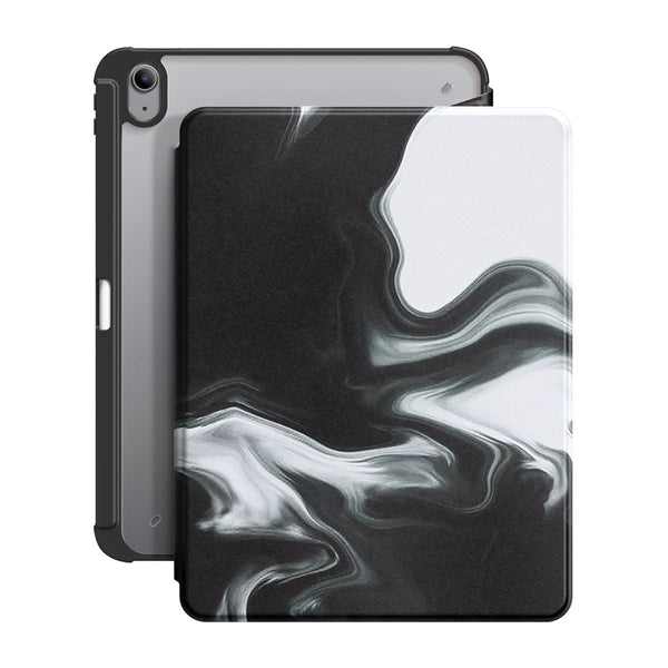 White Black | iPad Series Snap 360° Stand Impact Resistant Case