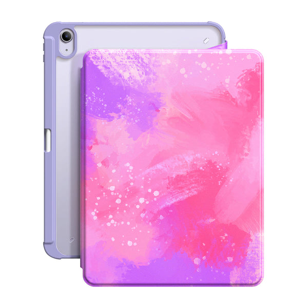 Pink Purple Coral | iPad Series Snap 360° Stand Impact Resistant Case